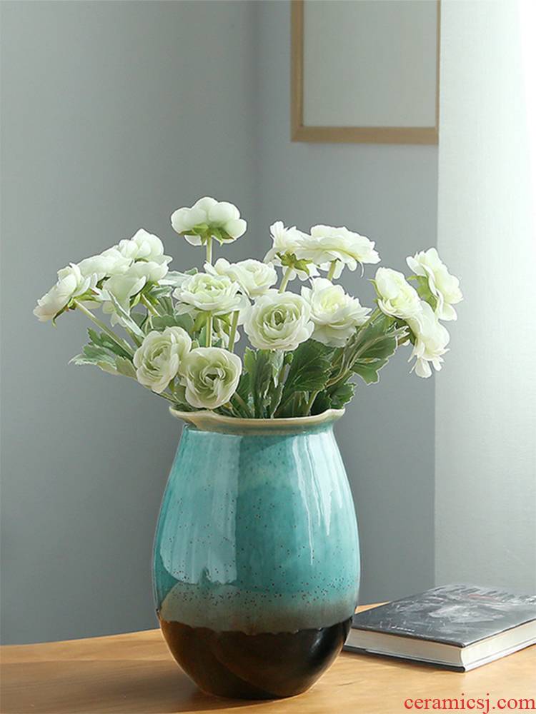 Jingdezhen ceramics vase I and contracted sitting room porch dried flower arranging flowers adornment of Chinese style household furnishing articles