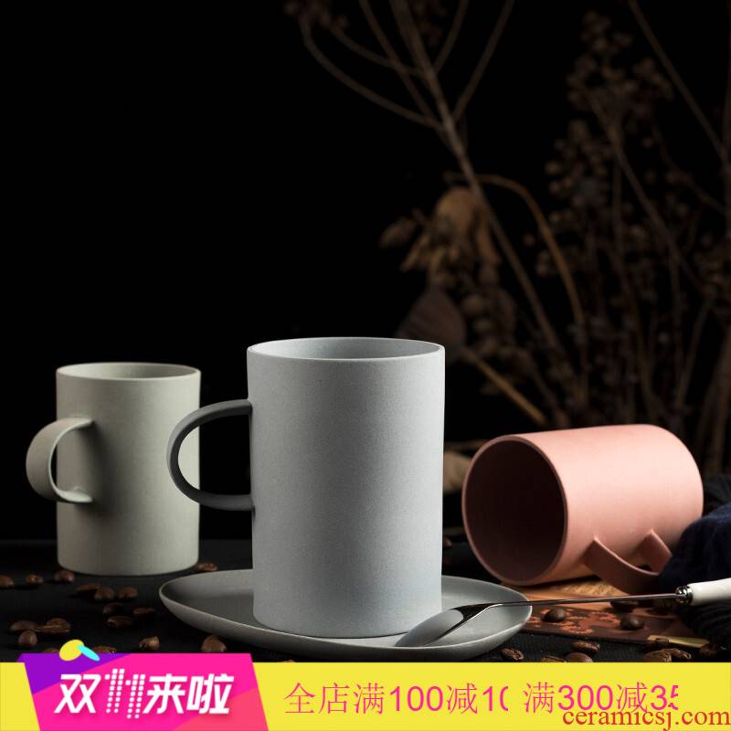 Poly real scene Nordic coffee cup contracted breakfast milk cup glass ceramic office mark cup men 's and women' s cup of tea