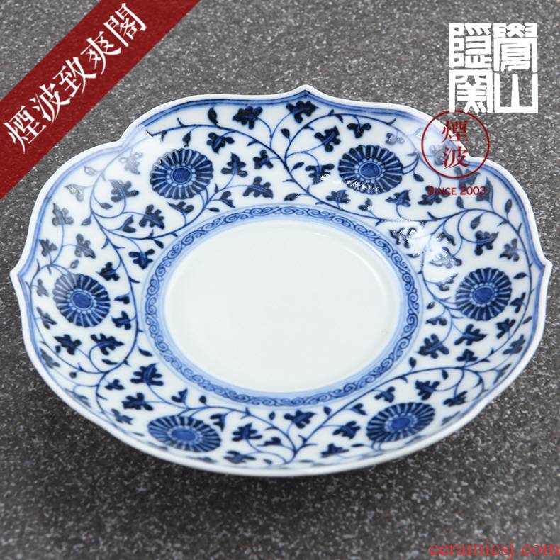 Those hidden up porcelain jingdezhen sleep mountain has gived the money around branches by grain kwai dish of tea tray expressions using sweet