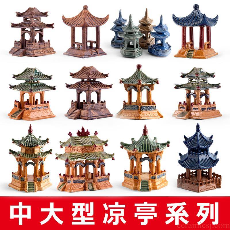 Home furnishing articles ceramics pavilion is suing water stone water scenery rockery miniascape sitting room interior decoration