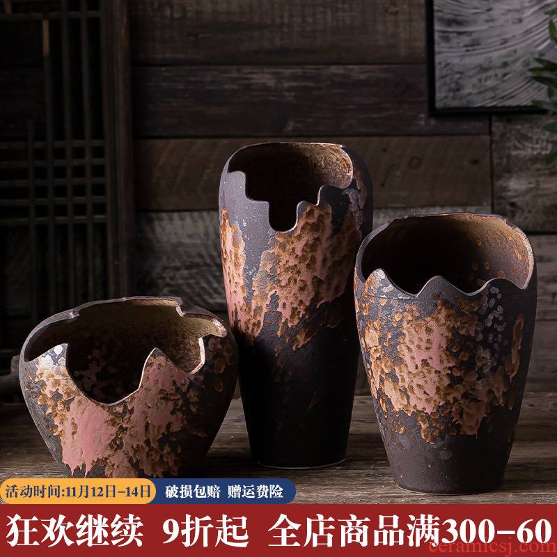 More special offer a clearance breathable creative meat meat meat flowerpot ceramics plant of large diameter mage old running the basin set combination
