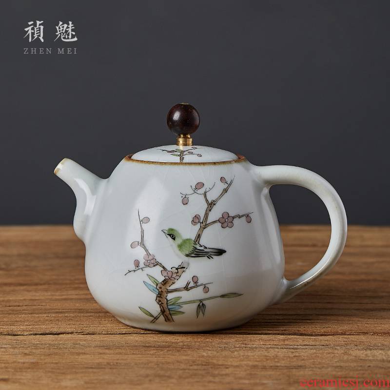 Shot incarnate your up hand - made open piece of jingdezhen ceramic teapot kung fu tea set for its ehrs household filter teapot single pot