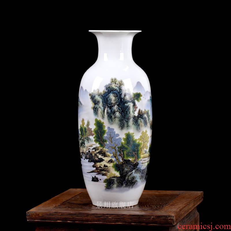 Jingdezhen ceramics floret bottle light key-2 luxury furnishing articles contracted flower, dried flower arranging flowers sitting room adornment porcelain