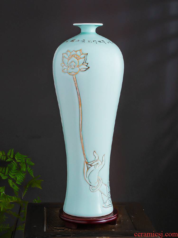 Jingdezhen ceramic vase furnishing articles household act the role ofing is tasted Chinese contracted wine sitting room rich ancient frame masters hand paint