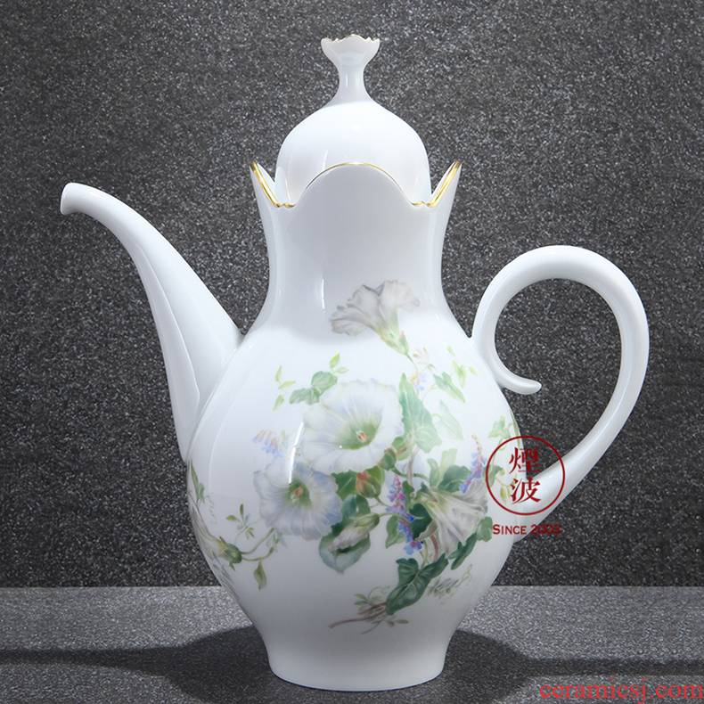 German mason mason meisen new clipping of the white morning glory see colour porcelain tea pot of coffee pot of tea