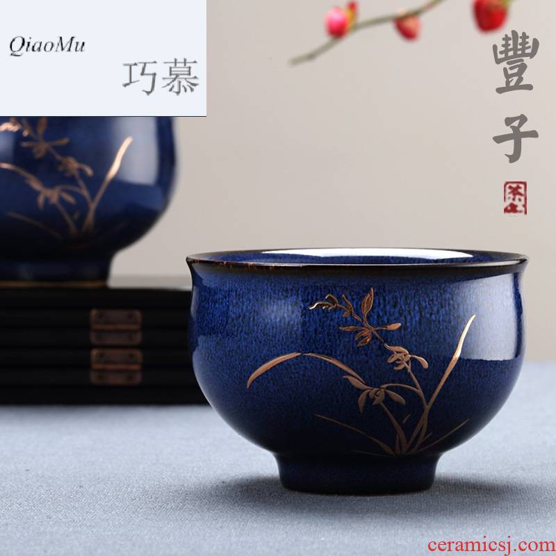 Qiao MuFengZi Taiwan ceramic individual cup single CPU master cup single household sample tea cup kung fu tea cups