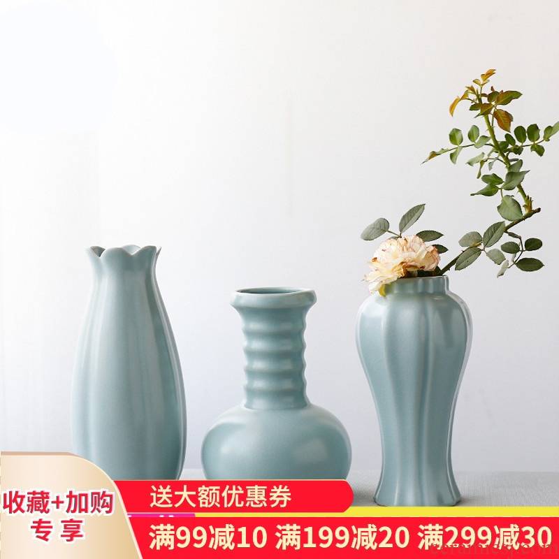 The Poly real boutique scene. Your up vase creative small jingdezhen ceramic tea set dry flower zen furnishing articles ornaments