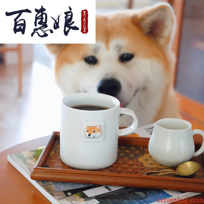(niang the original design/island of the original three wood firewood dog coffee cup keller.net red dog ceramic gifts
