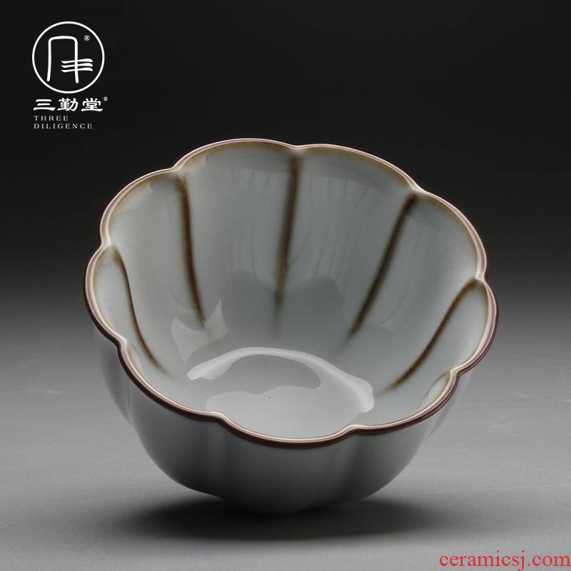 Three frequently hall official up with jingdezhen ceramic sample tea cup tea cups kung fu master cup small single CPU S44069 cups