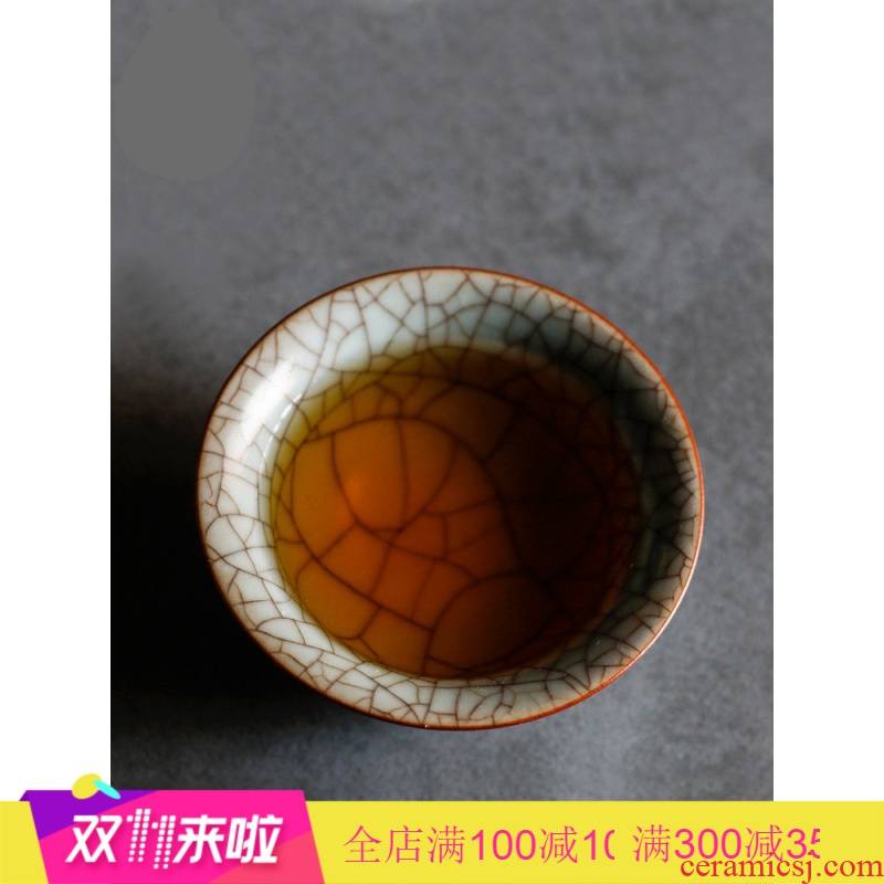 . Poly real products sample tea cup scene jingdezhen your up slicing can raise the pu - erh tea from the single CPU master cup sample tea cup