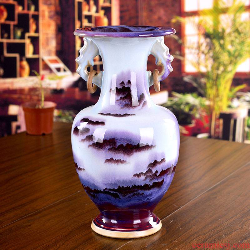 Jingdezhen ceramics creative jun porcelain vase classical household act the role ofing is tasted sitting room decoration crafts modern furnishing articles