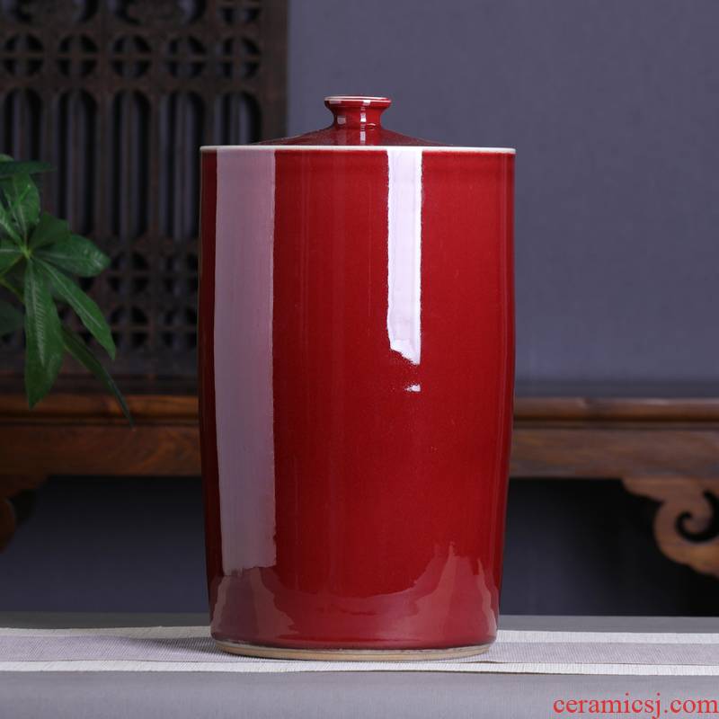 Jingdezhen tea pot extra large ceramic seal tank moistureproof with cover pu - erh tea storage POTS home tea cylinder