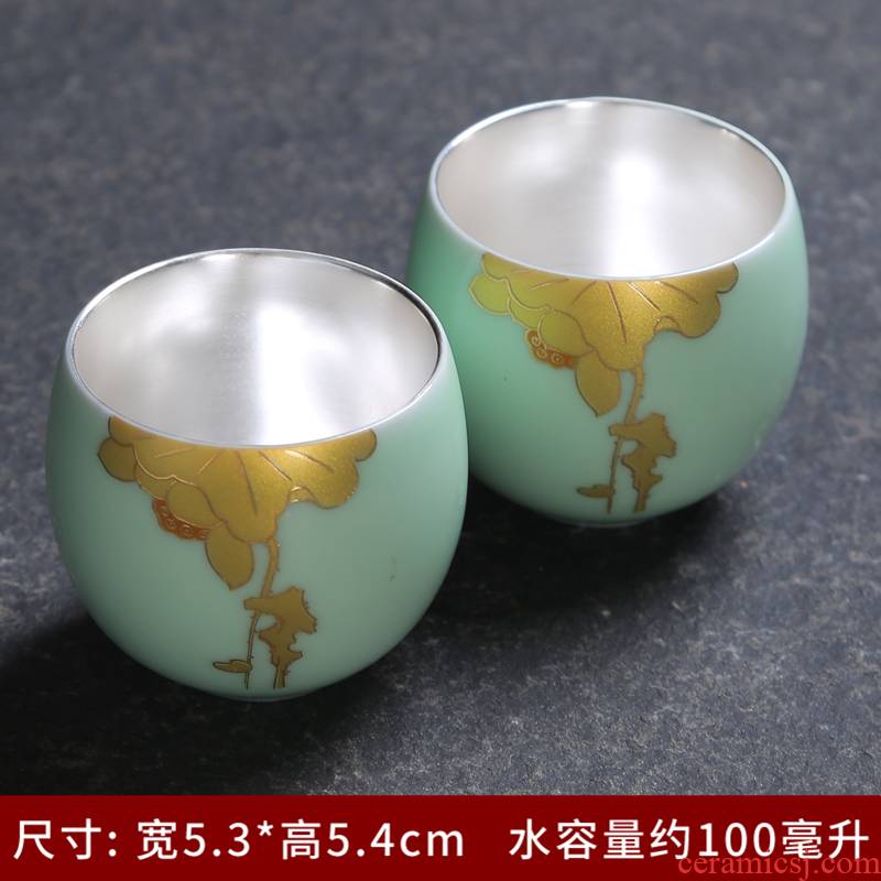 The Personal single sample tea cup cup ceramics up celadon teacup kung fu tea tea service master cup of household, small bowl