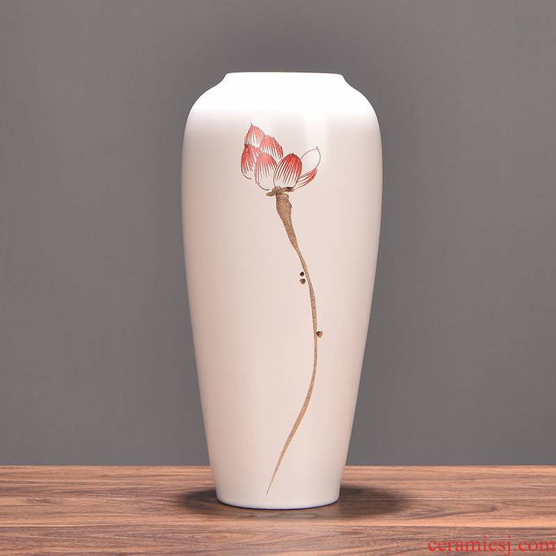 Jingdezhen ceramic vases, flower arranging new Chinese style furnishing articles table sitting room porch TV ark, dry flower decoration ideas