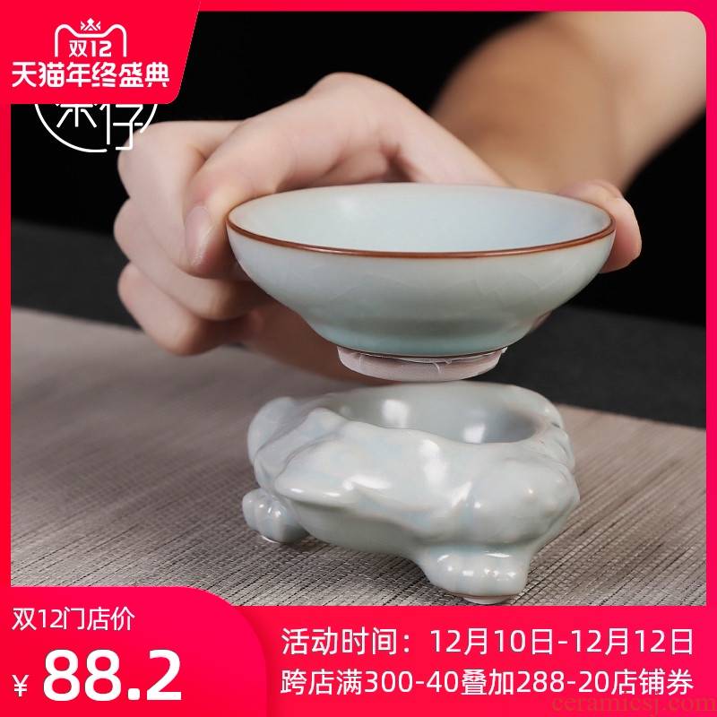 Your up hook ceramic parts household retro tea filter suit kung fu tea set creative stents to open the can raise