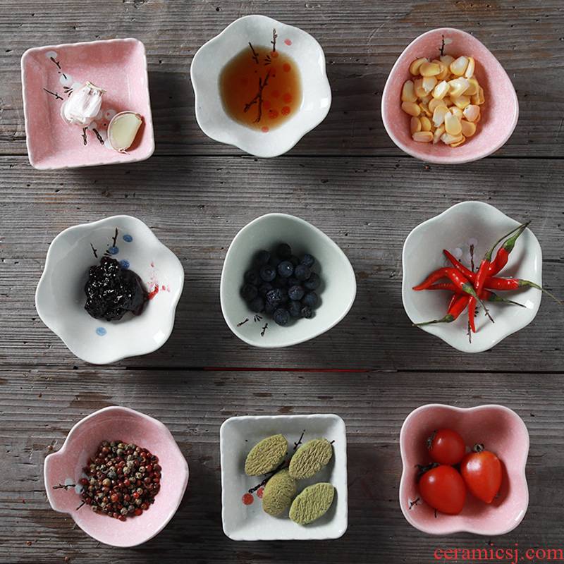Household ceramics small plate taste dish of creative move dipping sauce dish pickles plate, snack plate tableware
