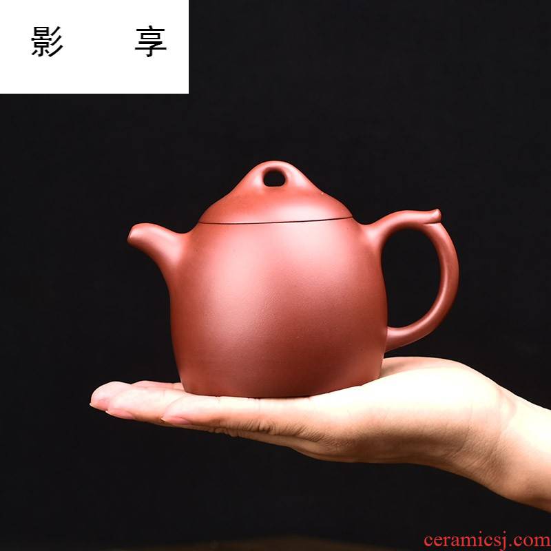 Shadow at yixing it hand made kung fu tea set undressed ore dahongpao zhu mud Qin Quan, household 350 cys teapot