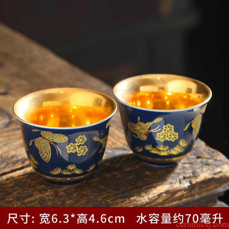 Jingdezhen ceramic cups coppering. As silver sample tea cup 999 sterling silver cup kung fu tea set single master cup silver cup