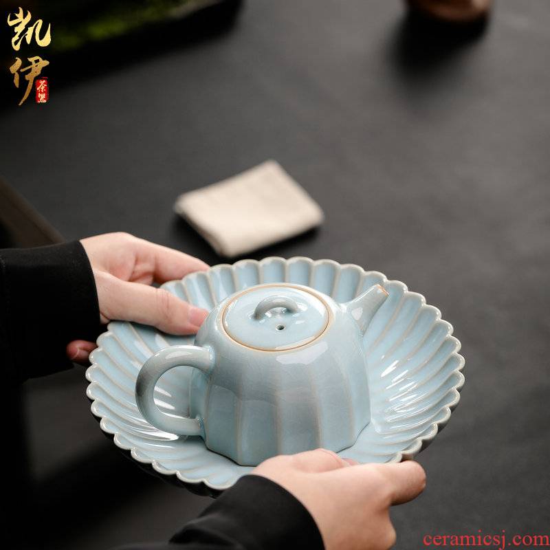 Open the slice your up can raise the teapot pot bearing kung fu tea kettle jingdezhen ceramic teapot hand grasp pot of drinking tea pot