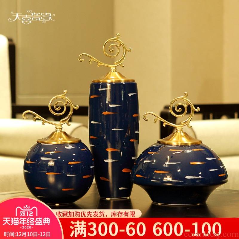 Modern American light much creative ceramic decoration vase, the sitting room porch ark, TV ark, home furnishing articles