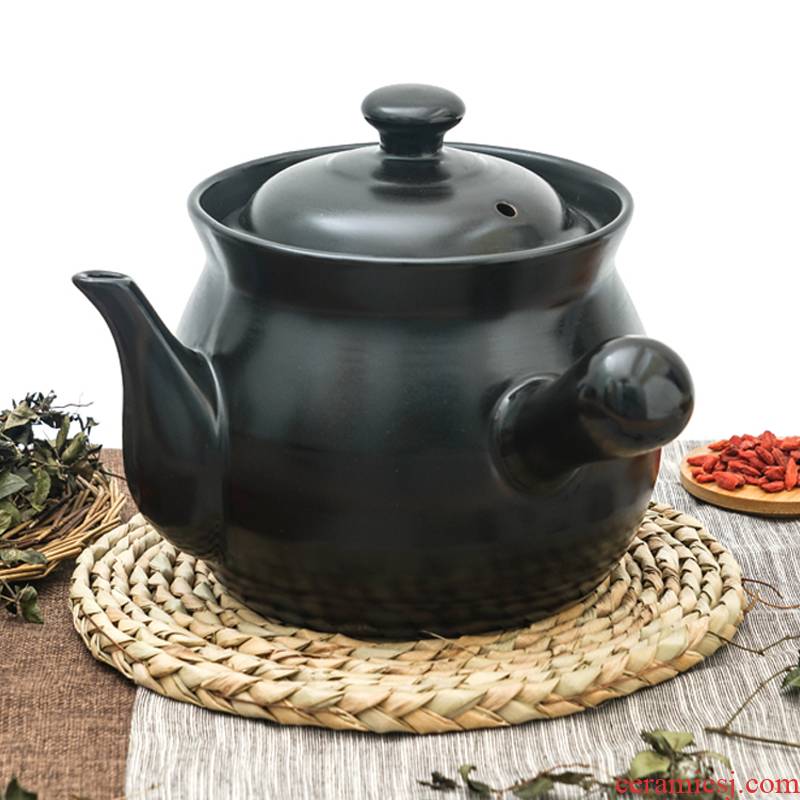 Tisanes casserole household high - temperature gas flame ceramic pot boil medicine Chinese medicine keeping in good health small casserole Tisanes pot of stew