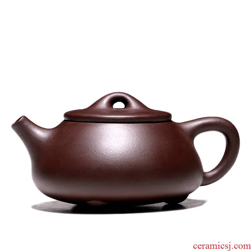 "Shadow enjoy" yixing pure manual it home Wu Hongcai purple clay teapot JingZhou stone gourd ladle pot 250 CCL