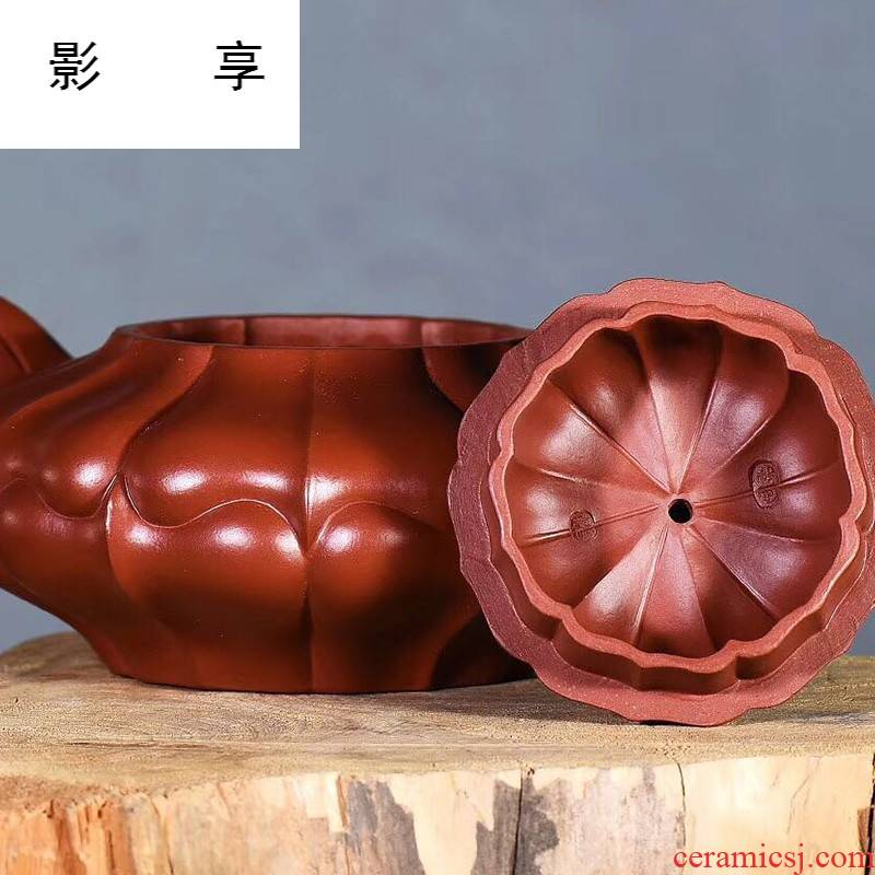 Shadow at yixing are it by checking undressed ore dahongpao ling teapot gift tea set 350 cys