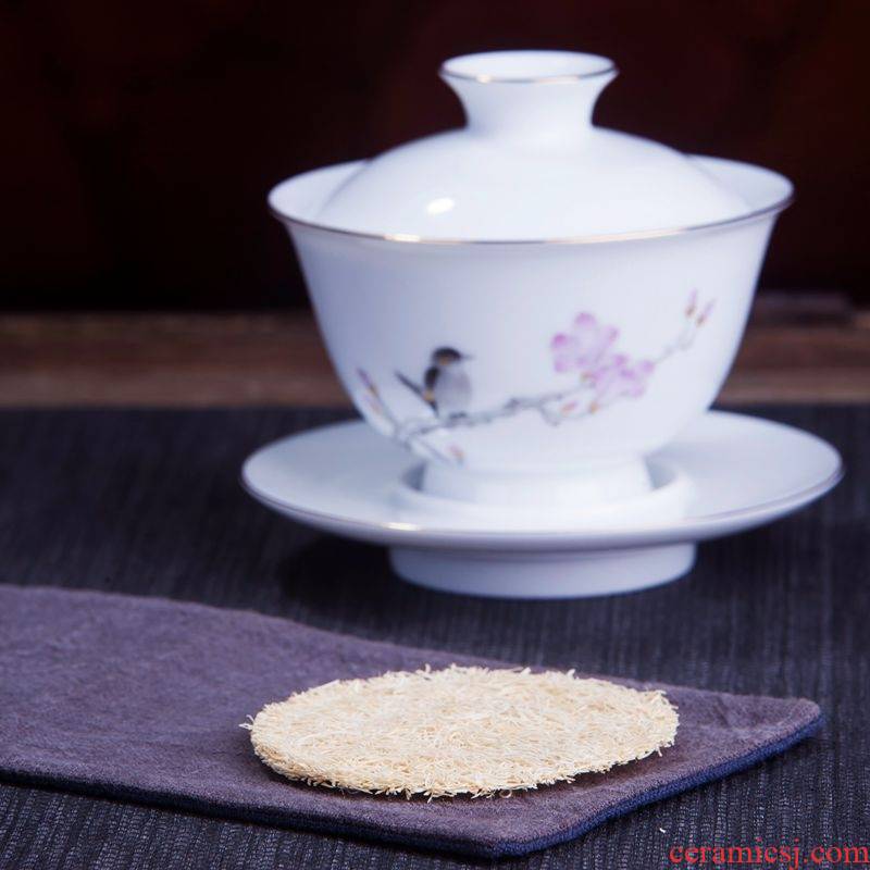 Pure natural loofah sponge pad a pot of as are it coasters tea wear accessories checking kung fu tea set