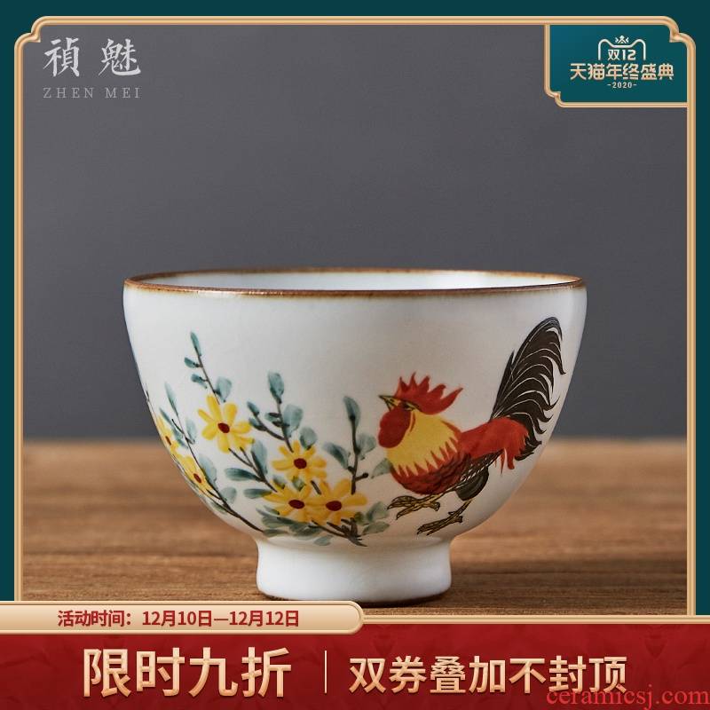 Shot incarnate your up hand - made cock open piece of jingdezhen ceramic kung fu tea set personal single sample tea cup cup masters cup