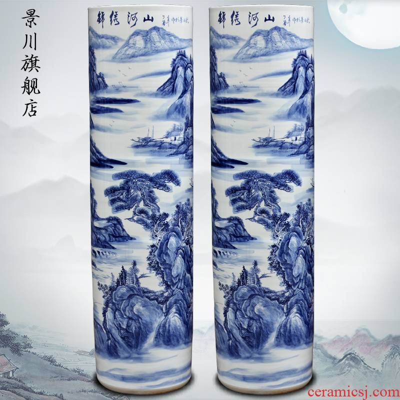 Hand - made splendid sunvo landing quiver of jingdezhen ceramic vase furnishing articles furnishing articles hotel shops hall act the role ofing is tasted