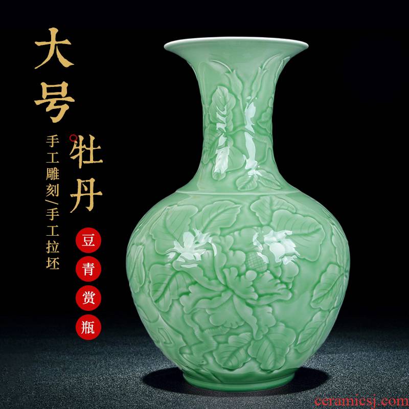 Jingdezhen ceramic vases, Chinese style manual its villa hotel, high - grade home sitting room adornment handicraft furnishing articles