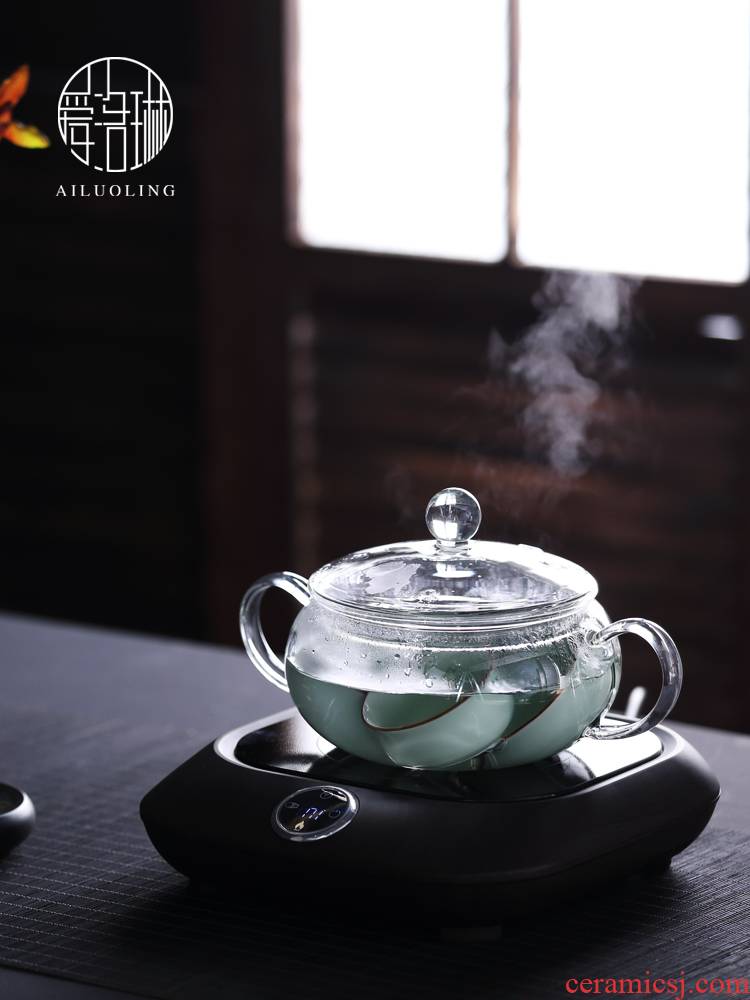 Shadow enjoy tea accessories electric TaoLu boil disinfection cups tea wash pot heating glass flat glass wash basin bowl with AL