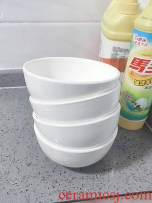 8 "white large soup bowl ceramic household soup pot of boiled fish bowl bowl mercifully rainbow such always pull rainbow such use deep bowl for the job