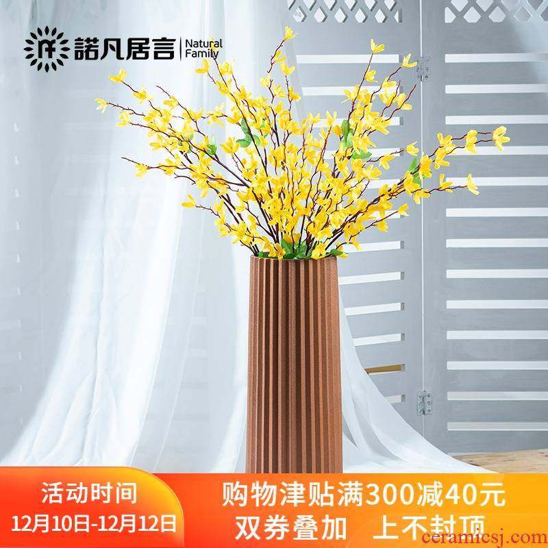 Ceramic vases, dried flowers, flower arrangement furnishing articles sitting room ins Nordic contracted and I creative thread European - style flower decoration