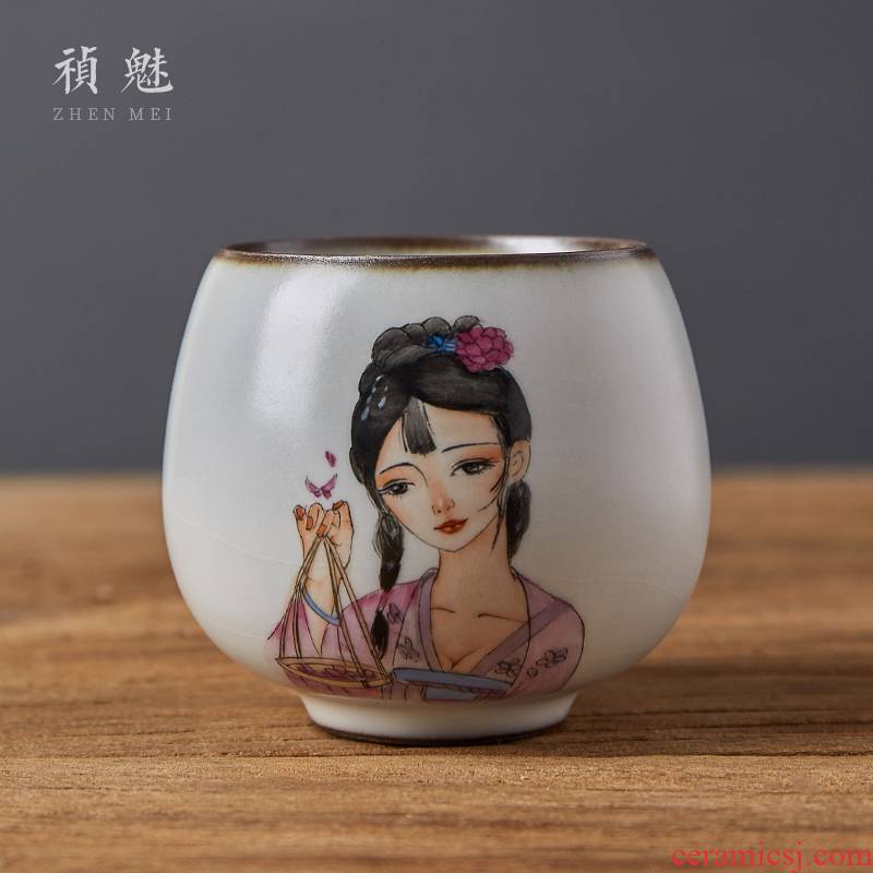 Your up hand - made beauty shot incarnate the ceramics jingdezhen kung fu tea cups sample tea cup master cup personal single CPU