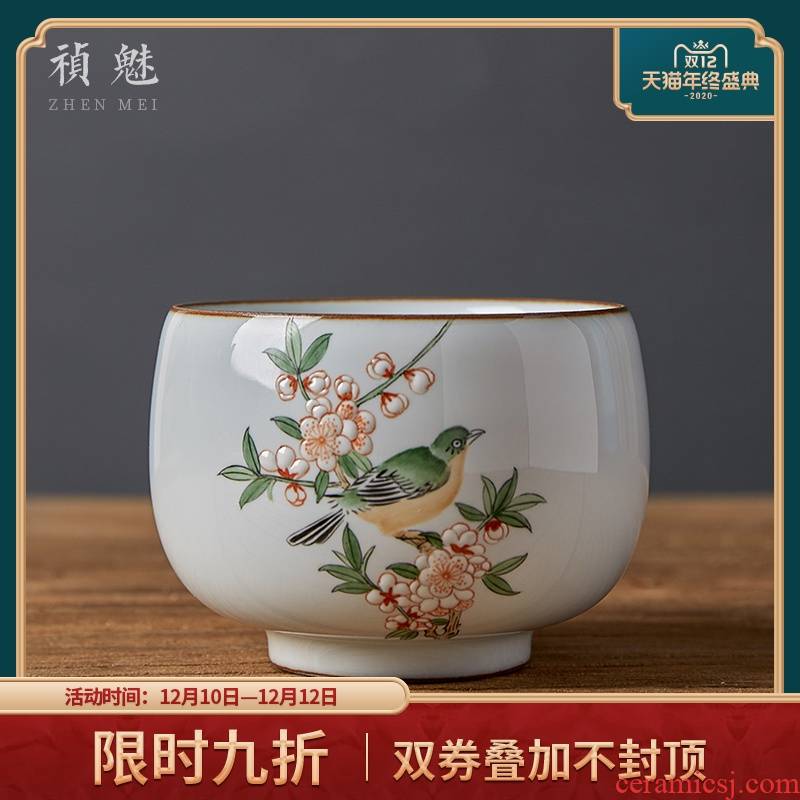 Shot incarnate the checking ceramic up jingdezhen kung fu tea cups and cup of individual single cup sample tea cup host