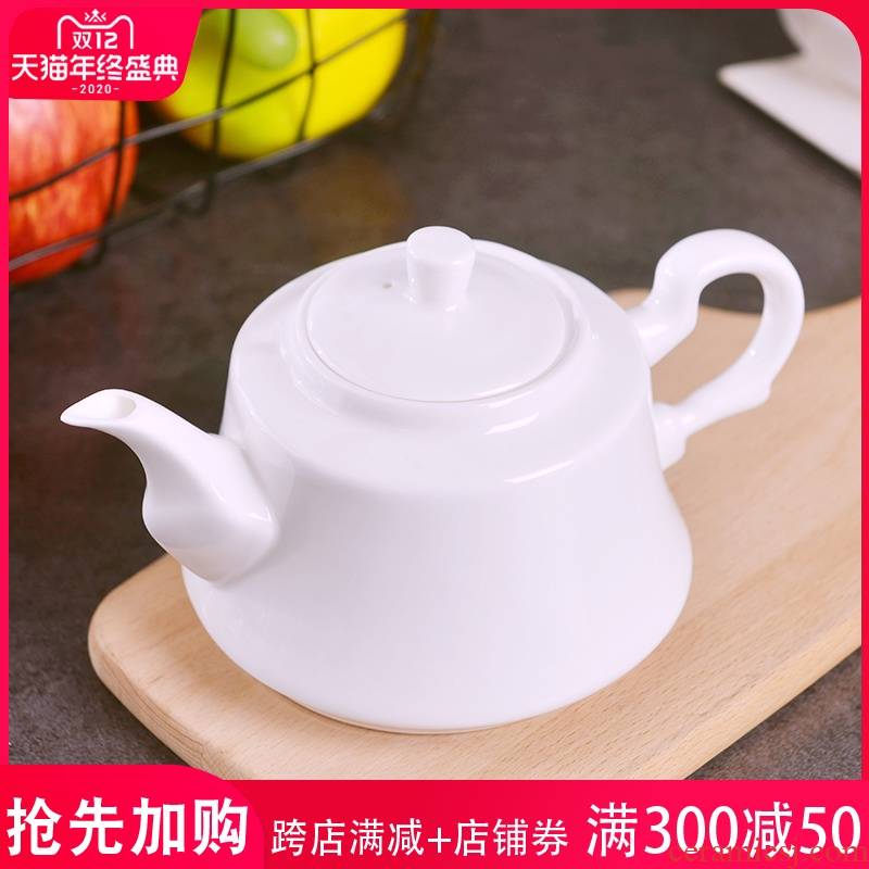 Jingdezhen under pure white glaze color manual creative teapot household ceramics kung fu tea set for little teapot for personal use