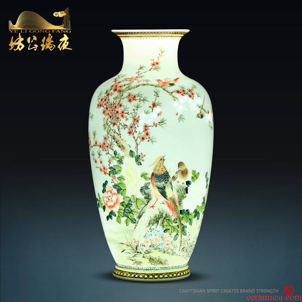 Jingdezhen ceramics hand - made vase colorful future Chinese style household act the role ofing is tasted knife clay TV ark, furnishing articles