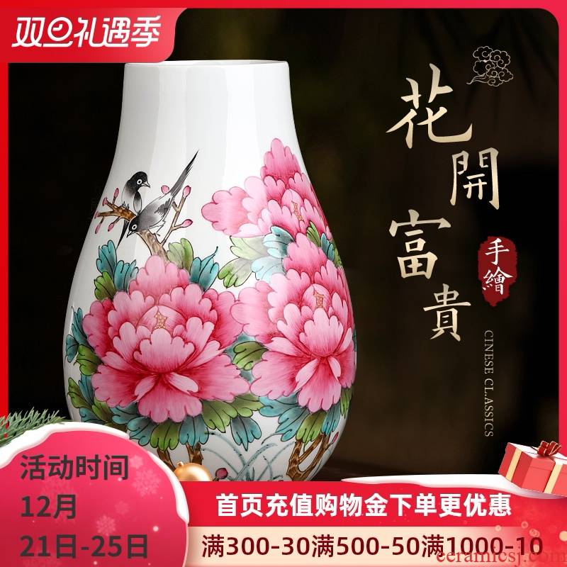 The Master of jingdezhen hand - made powder enamel porcelain vase furnishing articles big expressions using tube of the sitting room adornment porcelain bottle arranging flowers