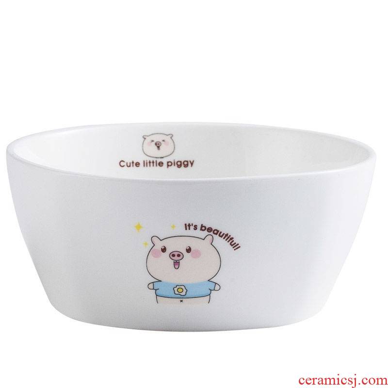 The kitchen mercifully rainbow such to use Japanese rainbow such as bowl 6 inches salad bowl spoon, chopsticks ceramic tableware tureen large bowl of household