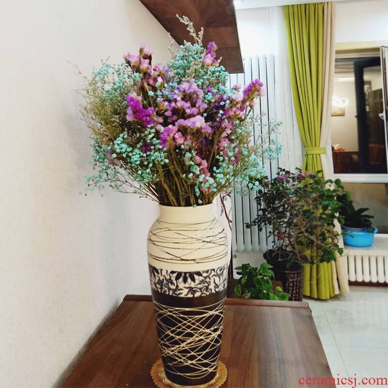 To embellish of jingdezhen ceramic vases, small I and contracted household adornment flower arranging dried flowers flowers hydroponics desktop