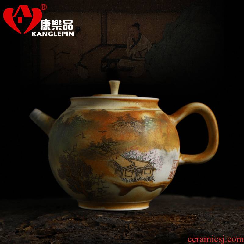 Recreational product water to burn the teapot hand - made traditional famille rose porcelain pure manual capacity 200 cc can keep open