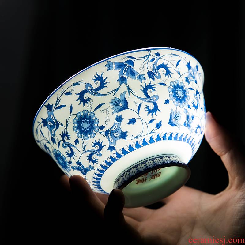 The dishes suit household contracted Chinese blue and white porcelain is jingdezhen ceramics ipads porcelain tableware dishes chopsticks the parts