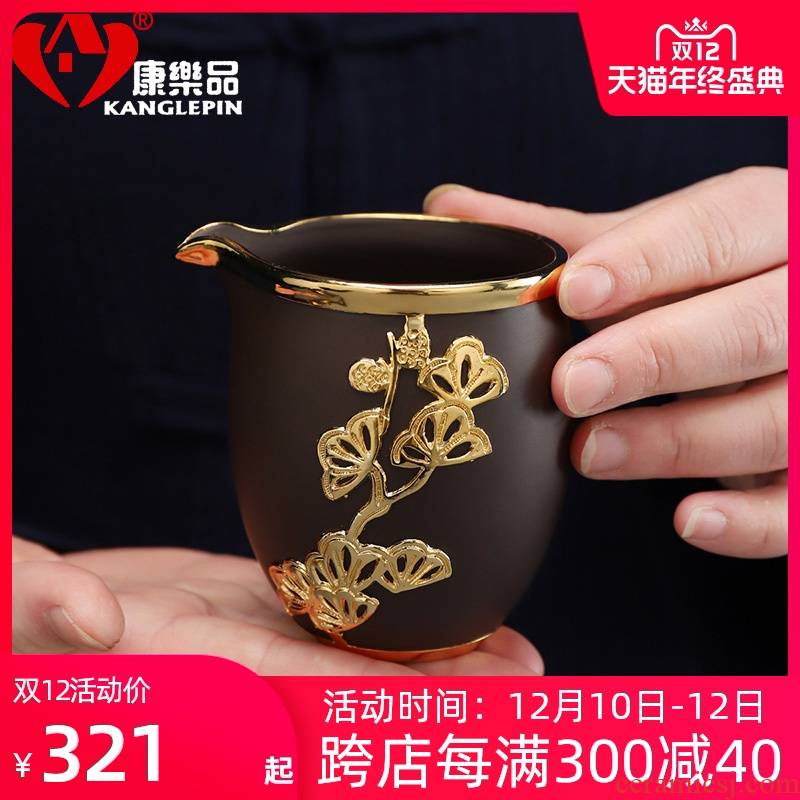 Recreational product purple sand cup pure manual fair keller with an inset jades) suit points kung fu tea tea tea device