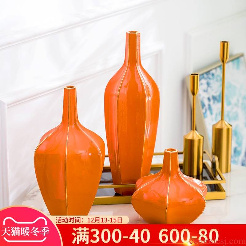 I and contracted vases, flower arrangement sitting room place the Nordic idea ceramic light TV ark, decoration key-2 luxury household ornaments