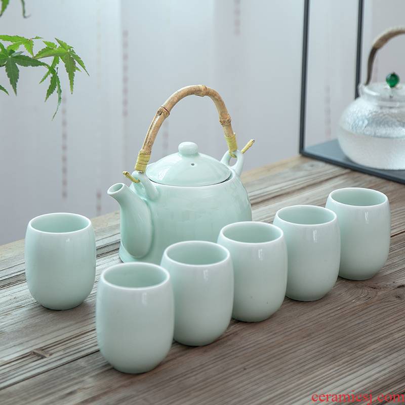 Celadon girder pot of tea large capacity 1000 ml teapot with screen pack cool water high temperature resistant, the whole household