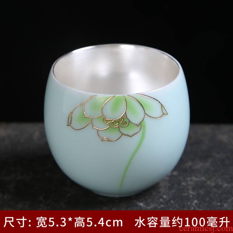 Household utensils sets jingdezhen celadon kung fu tea set ceramic cups of a complete set of contracted GaiWanCha dish the teapot