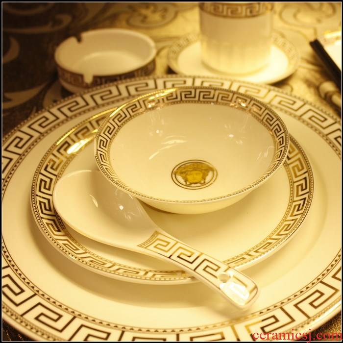 The hotel kitchen ceramic plate dish bowl star hotel key-2 luxury hotel dining boxes ipads porcelain tableware table suits for