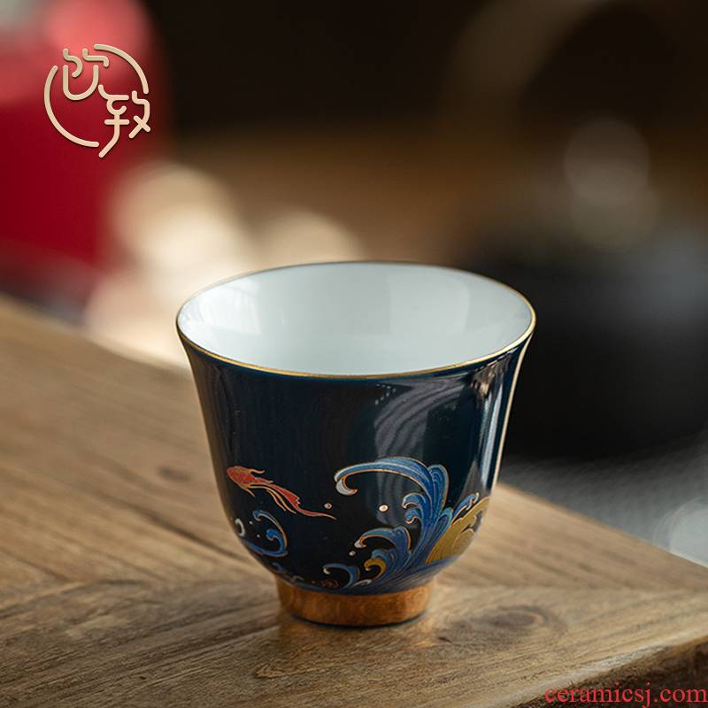 Ultimately responds to glaze see colour noggin master cup single CPU move checking ceramic sample tea cup single kunfu tea cups