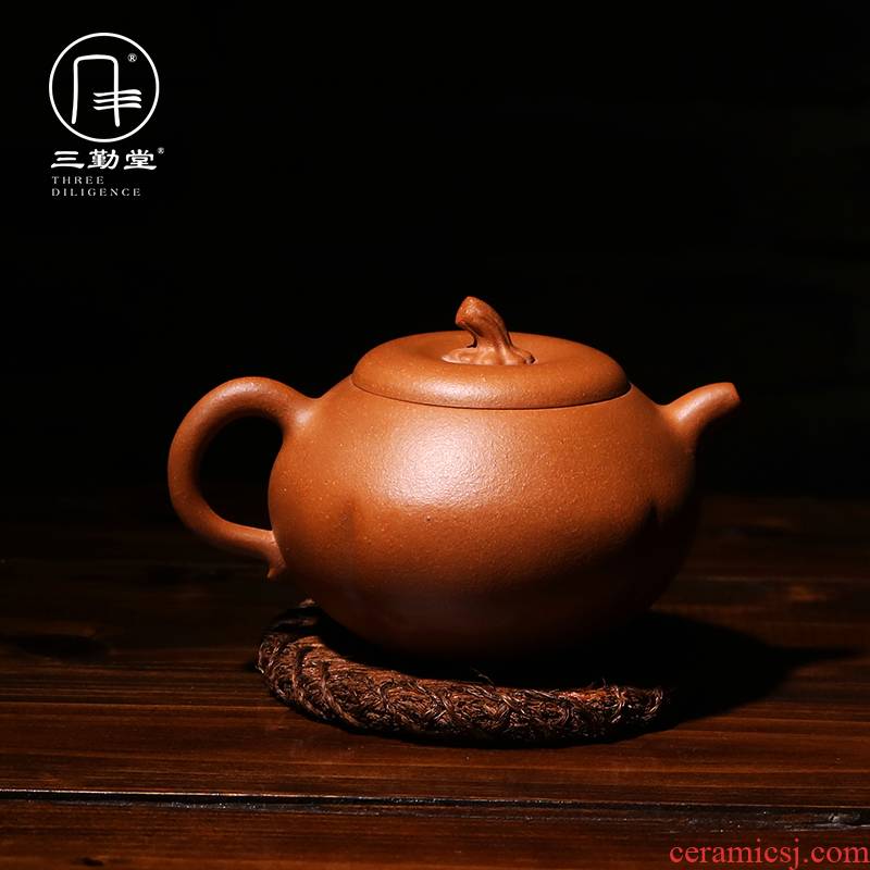 Three frequently hall are it teapot yixing masters all hand little teapot drop broken ore old mud mud boring pot